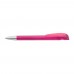 YES transparent SI Retractable ballpoint pen magenta