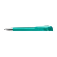 YES transparent SI Retractable ballpoint pen turquoise