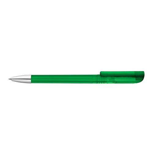 UP transparent SI Twist ballpoint pen dark green