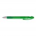 LOOK grip transparent SI Retractable ballpoint pen dark green