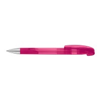 LOOK grip transparent SI Druckkugelschreiber, magenta