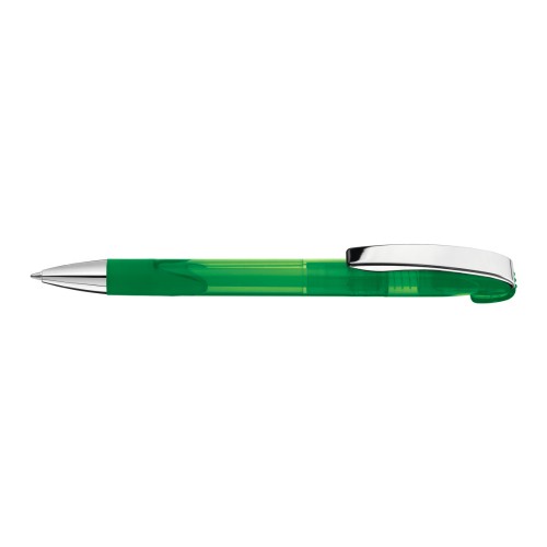 LOOK grip transparent M SI Retractable ballpoint pen dark green