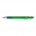 LOOK grip transparent M SI Retractable ballpoint pen dark green