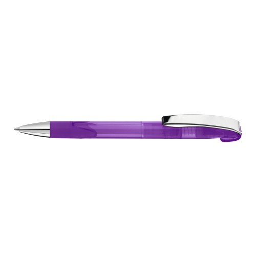 LOOK grip transparent M SI Retractable ballpoint pen purple