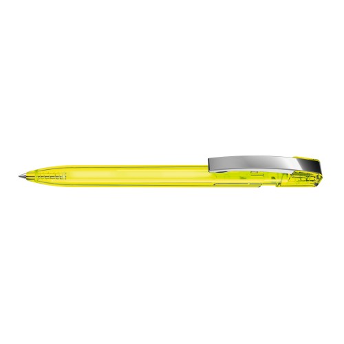 SKY transparent M Retractable ballpoint pen yellow