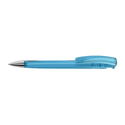 TRINITY transparent SI Retractable ballpoint pen light blue