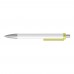FASHION K transparent SI Retractable ballpoint pen yellow