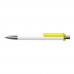 FASHION K transparent SI Retractable ballpoint pen yellow