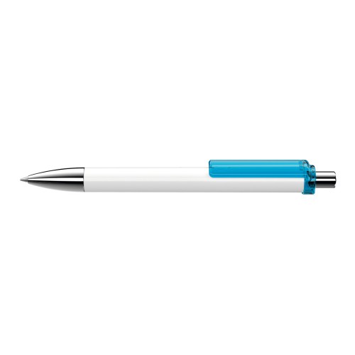 FASHION K transparent SI Retractable ballpoint pen light blue