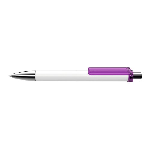 FASHION K transparent SI Retractable ballpoint pen purple