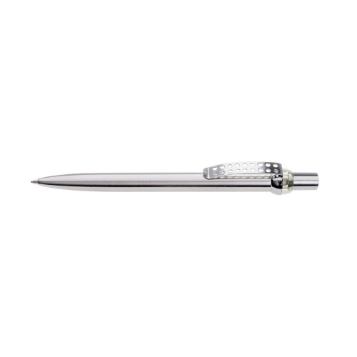 RONDO chrom L Retractable ballpoint pen clear