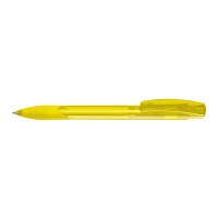 OMEGA grip transparent Retractable ballpoint pen yellow