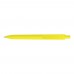 RECYCLED PET PEN STEP F GUM Retractable ballpoint pen yellow