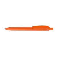 RECYCLED PET PEN STEP F Retractable ballpoint pen orange
