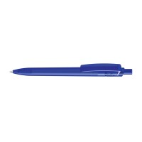 RECYCLED PET PEN STEP frozen Retractable ballpoint pen blue