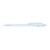 RECYCLED PET PEN STEP frozen Retractable ballpoint pen clear
