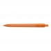 RECYCLED PET PEN STEP frozen Retractable ballpoint pen orange