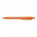 RECYCLED PET PEN STEP frozen Retractable ballpoint pen orange