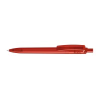 RECYCLED PET PEN STEP frozen Retractable ballpoint pen red