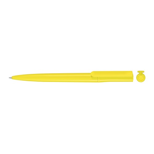 RECYCLED PET PEN switch Twist ballpoint pen yellow