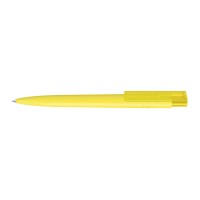 RECYCLED PET PEN PRO K transparent GUM Retractable ballpoint pen yellow