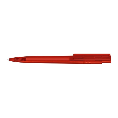 RECYCLED PET PEN PRO transparent Druckkugelschreiber, rot RECYCLED PET PEN PRO transparent Druckkugelschreiber, rot