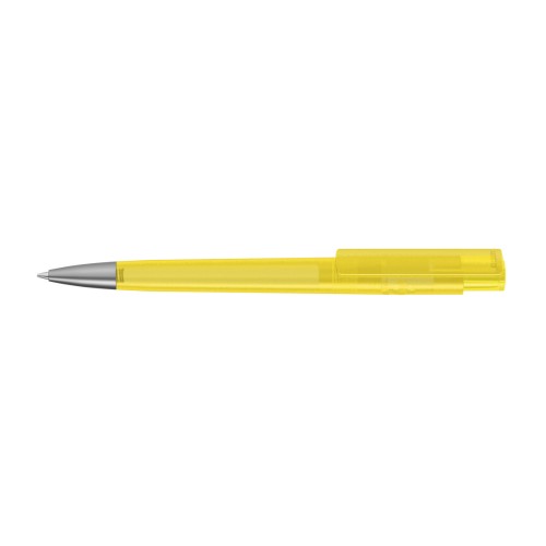 RECYCLED PET PEN PRO frozen SI Retractable ballpoint pen yellow