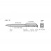 RECYCLED PET PEN transparent Retractable ballpoint pen blue