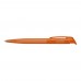 RECYCLED PET PEN transparent Retractable ballpoint pen orange