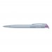 RECYCLED PET PEN transparent SG Retractable ballpoint pen magenta