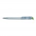 RECYCLED PET PEN transparent SG Retractable ballpoint pen middle green