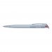 RECYCLED PET PEN transparent SG Retractable ballpoint pen red