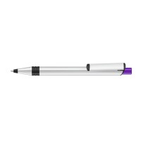 RECYCLED PET PEN ALUMA Retractable ballpoint pen dark purple