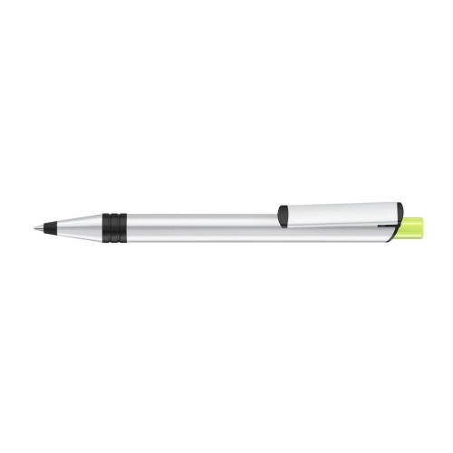 RECYCLED PET PEN ALUMA Retractable ballpoint pen light green