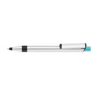 RECYCLED PET PEN ALUMA Retractable ballpoint pen turquoise