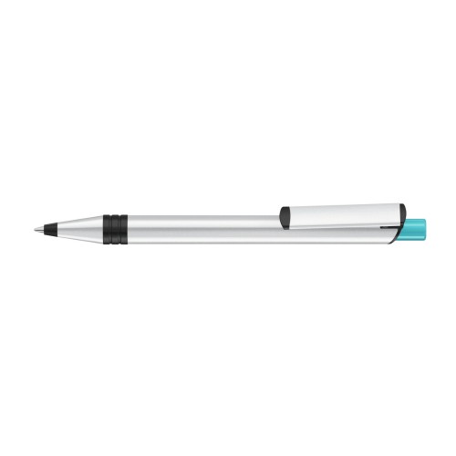 RECYCLED PET PEN ALUMA Retractable ballpoint pen turquoise