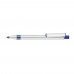 RECYCLED PET PEN ALUMA transparent Retractable ballpoint pen dark blue
