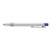RECYCLED PET PEN ALUMA transparent Retractable ballpoint pen dark blue