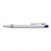 RECYCLED PET PEN ALUMA transparent Retractable ballpoint pen dark blue