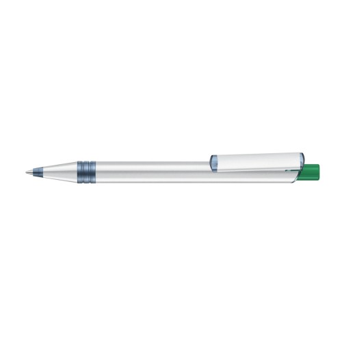 RECYCLED PET PEN ALUMA transparent Retractable ballpoint pen dark green