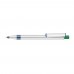RECYCLED PET PEN ALUMA transparent Retractable ballpoint pen dark green