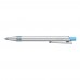RECYCLED PET PEN ALUMA transparent Retractable ballpoint pen light blue