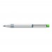 RECYCLED PET PEN ALUMA transparent Retractable ballpoint pen middle green