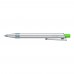 RECYCLED PET PEN ALUMA transparent Retractable ballpoint pen middle green