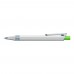 RECYCLED PET PEN ALUMA transparent Retractable ballpoint pen middle green