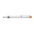 RECYCLED PET PEN ALUMA transparent Retractable ballpoint pen orange