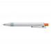 RECYCLED PET PEN ALUMA transparent Retractable ballpoint pen orange
