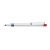 RECYCLED PET PEN ALUMA transparent Retractable ballpoint pen red