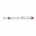RECYCLED PET PEN ALUMA transparent Retractable ballpoint pen red