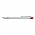 RECYCLED PET PEN ALUMA transparent Retractable ballpoint pen red